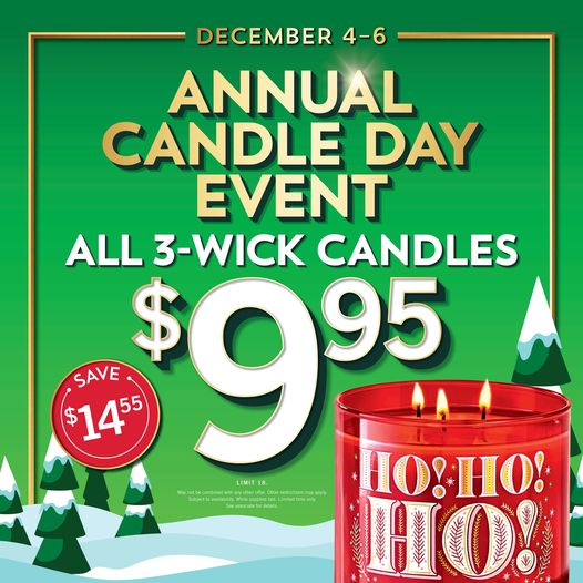 Annual Holiday Candle Sale Image