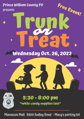 Trunk Or Treat Halloween Event